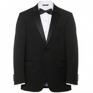 Tommy Hilfiger Tuxedo Blazer Jacket Mens 38S Small Black Formal Wedding Party